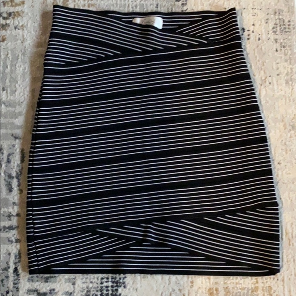 Black & White Bandage Skirt